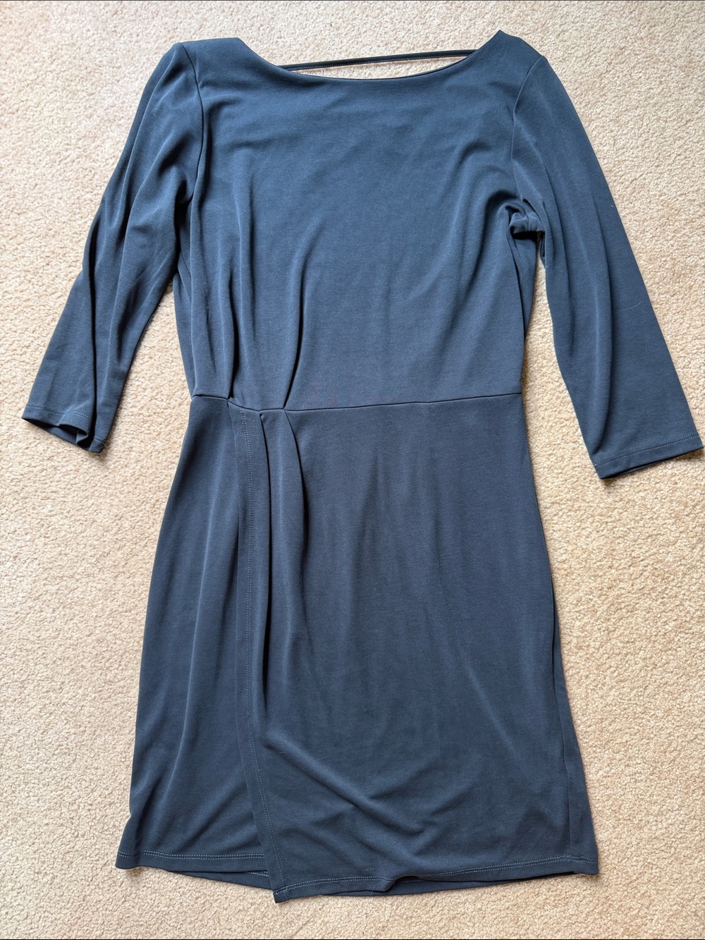 Gentle Fawn Classic Boatneck Sheath Dress in Dark Navy